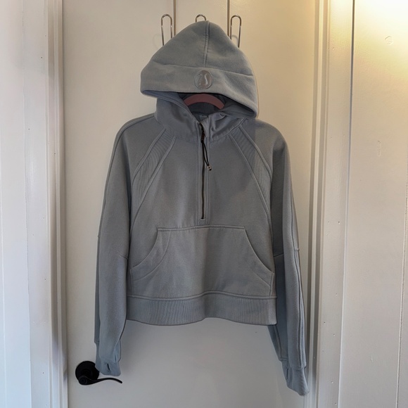 Lululemon Scuba Oversized Half-Zip Hoodie Powder Blue - Picture 2 of 14